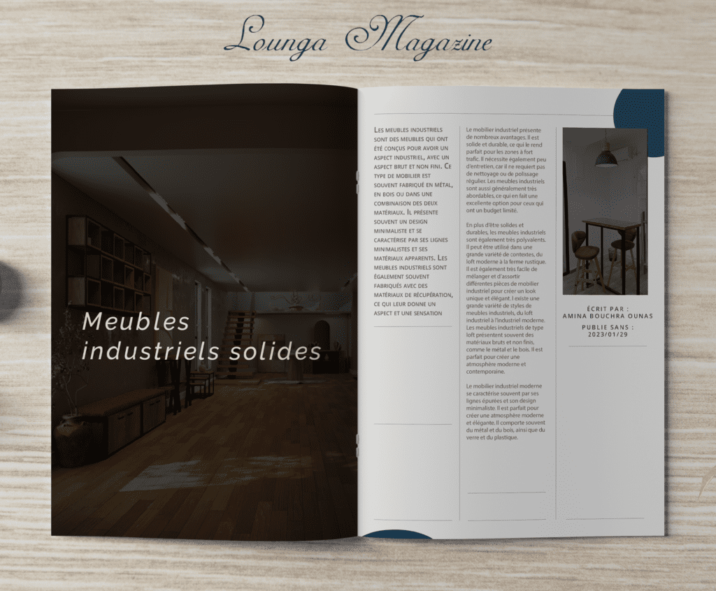 Meubles indusriels solides