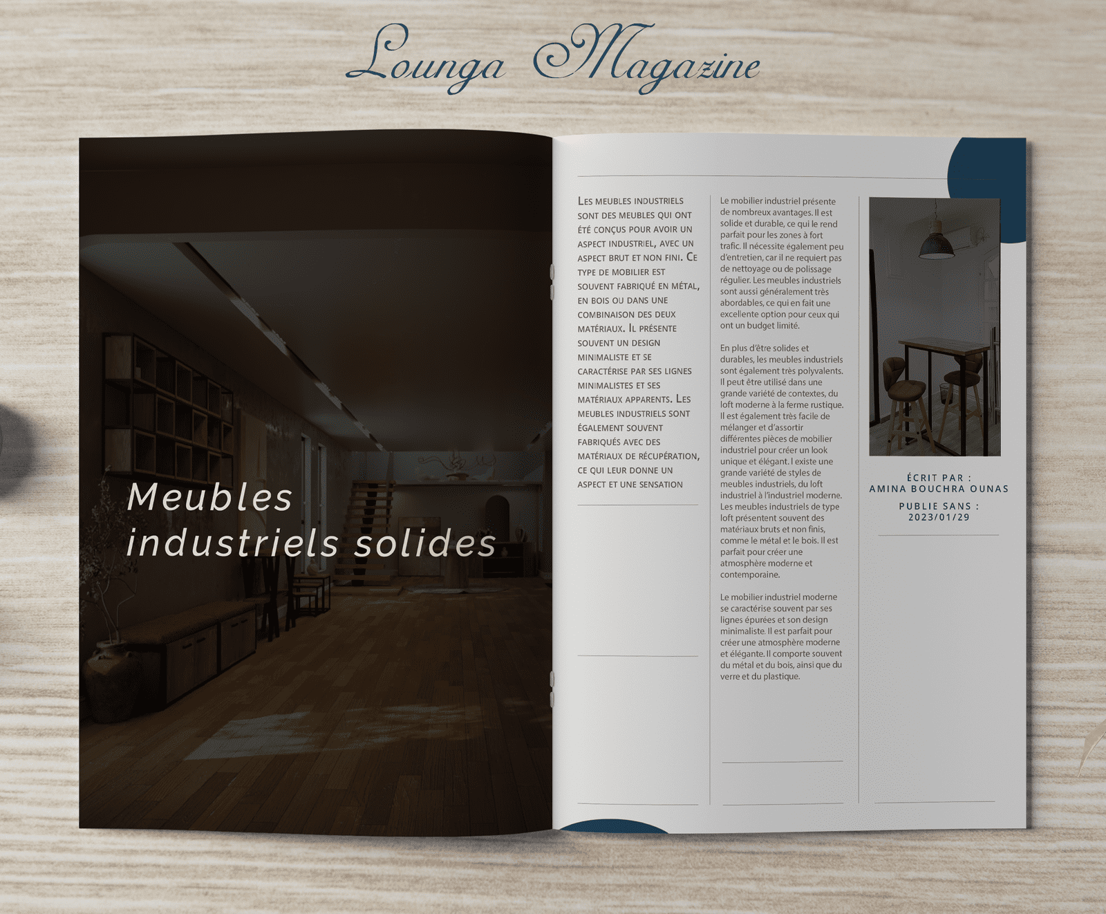 Meubles industriels solides !