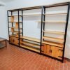 etagère bois rouge fabriqué en nos ateliers en Algérie