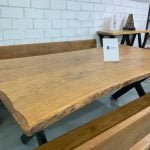 Dining Table and 2 Benches Set – Image 5